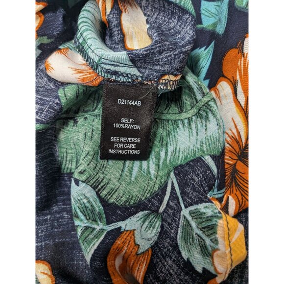 Aakaa Tropical Halter Maxi Dress Women Size XS Floral Open Back Resort Coastal - Picture 13 of 14